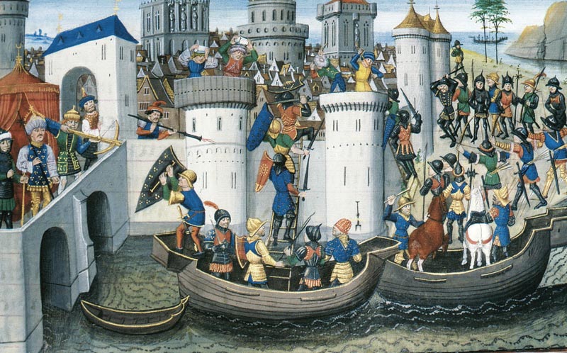 Венецианцы штурмуют Константинополь