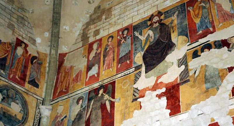 фрески церкви тамплиеров Сан-Бевиньате