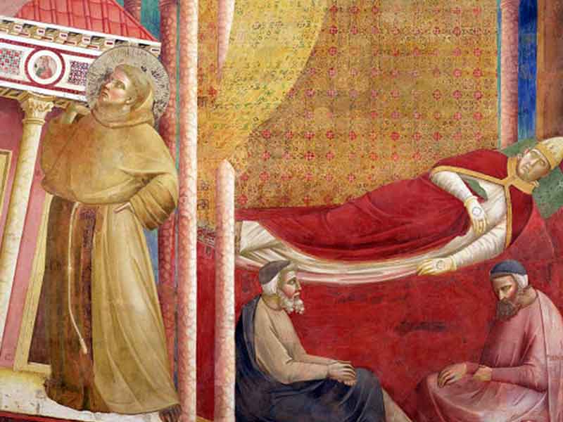 Фреска Джотто «Сон Иннокентия III». Ассизи
